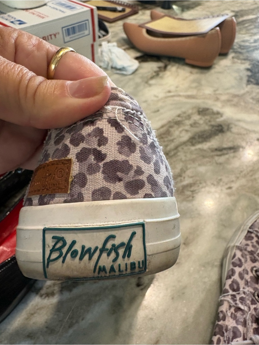 Blowfish Malibu Women's Pink Leopard Slip-On Sneakers